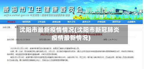 沈阳市最新疫情情况(沈阳市新冠肺炎疫情最新情况)