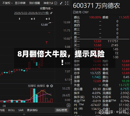 8月翻倍大牛股，提示风险！-第2张图片