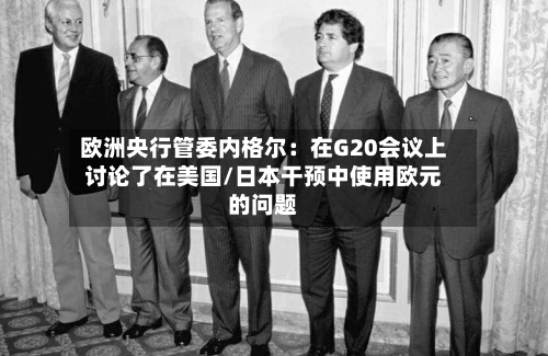 欧洲央行管委内格尔：在G20会议上讨论了在美国/日本干预中使用欧元的问题-第2张图片