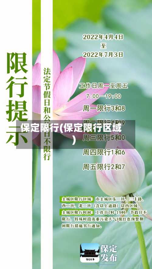 保定限行(保定限行区域)-第2张图片