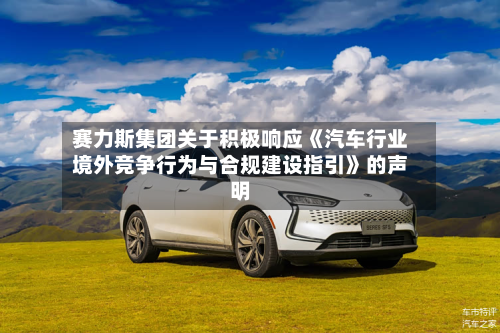 赛力斯集团关于积极响应《汽车行业境外竞争行为与合规建设指引》的声明-第2张图片