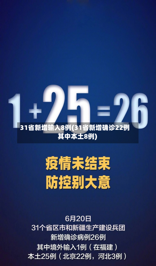 31省新增输入8例(31省新增确诊22例 其中本土8例)-第3张图片