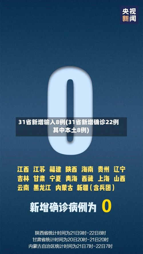 31省新增输入8例(31省新增确诊22例 其中本土8例)-第2张图片