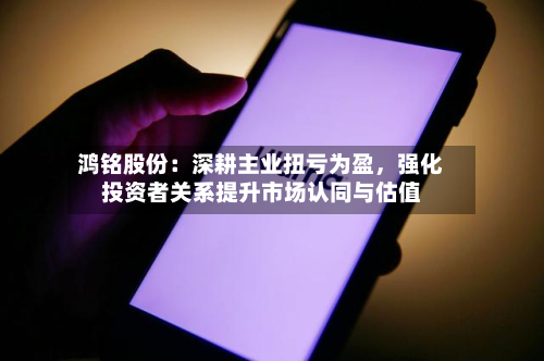 鸿铭股份：深耕主业扭亏为盈，强化投资者关系提升市场认同与估值