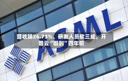 营收降26.73%、研发人员砍三成，开普云“回到”四年前