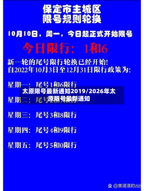 太原限号最新通知2019/2026年太原限号最新通知