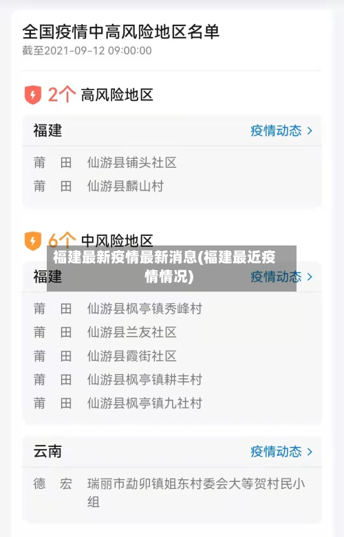 福建最新疫情最新消息(福建最近疫情情况)