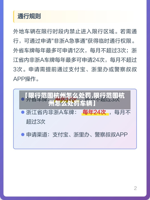 【限行范围杭州怎么处罚,限行范围杭州怎么处罚车辆】-第2张图片