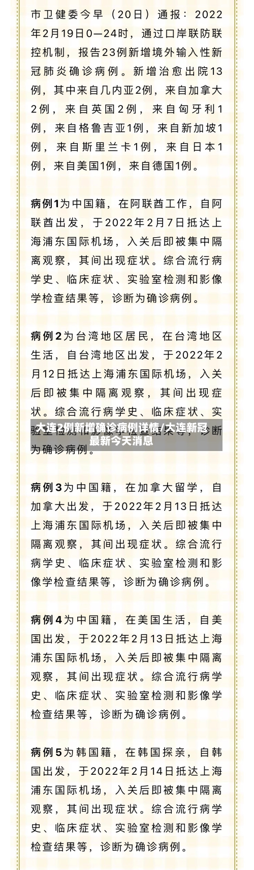 大连2例新增确诊病例详情/大连新冠最新今天消息-第3张图片
