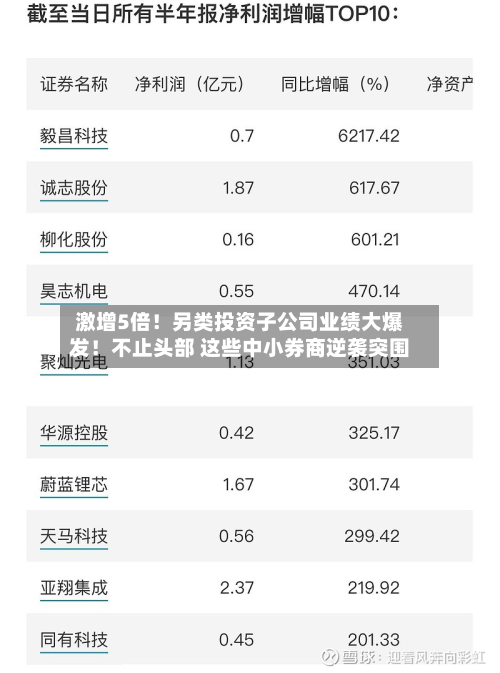 激增5倍！另类投资子公司业绩大爆发！不止头部 这些中小券商逆袭突围-第3张图片