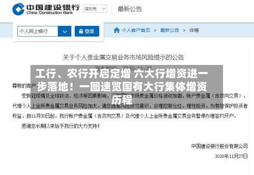 工行、农行开启定增 六大行增资进一步落地！一图速览国有大行集体增资历程-第2张图片