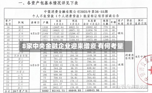 8家中央金融企业迎来增资 有何考量-第2张图片