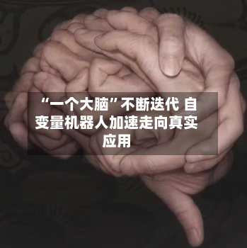 “一个大脑”不断迭代 自变量机器人加速走向真实应用-第2张图片