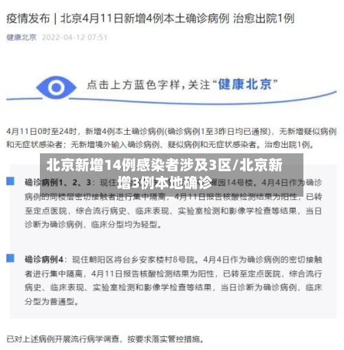 北京新增14例感染者涉及3区/北京新增3例本地确诊