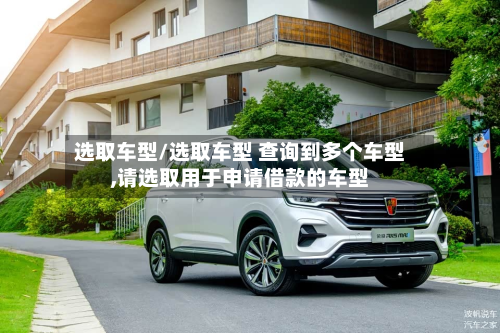 选取车型/选取车型 查询到多个车型,请选取用于申请借款的车型-第3张图片