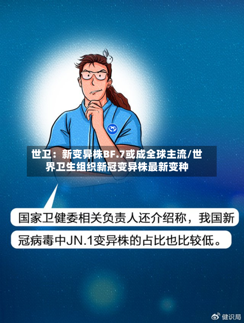 世卫：新变异株BF.7或成全球主流/世界卫生组织新冠变异株最新变种