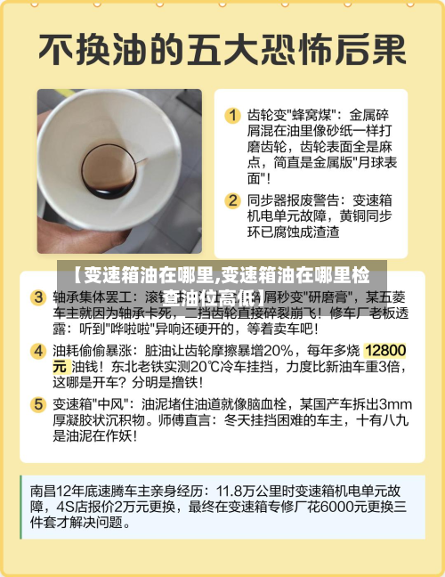 【变速箱油在哪里,变速箱油在哪里检查油位高低】-第3张图片