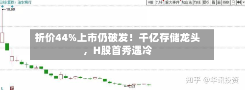 折价44%上市仍破发！千亿存储龙头	，H股首秀遇冷-第2张图片