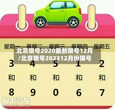 北京限号2020最新限号12月/北京限号202312月份限号