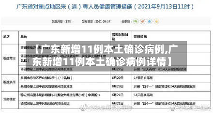 【广东新增11例本土确诊病例,广东新增11例本土确诊病例详情】-第2张图片