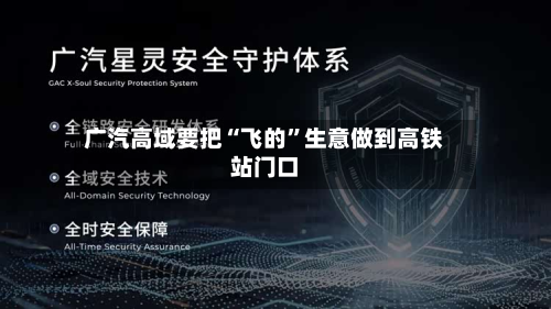 广汽高域要把“飞的	”生意做到高铁站门口-第2张图片