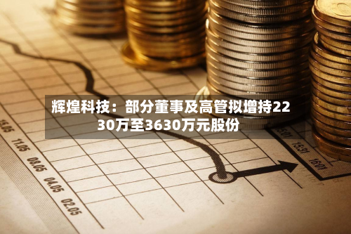 辉煌科技：部分董事及高管拟增持2230万至3630万元股份-第3张图片