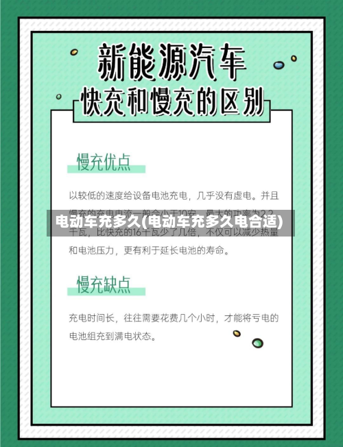 电动车充多久(电动车充多久电合适)