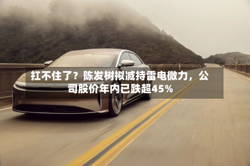 扛不住了？陈发树拟减持雷电微力	，公司股价年内已跌超45%-第3张图片