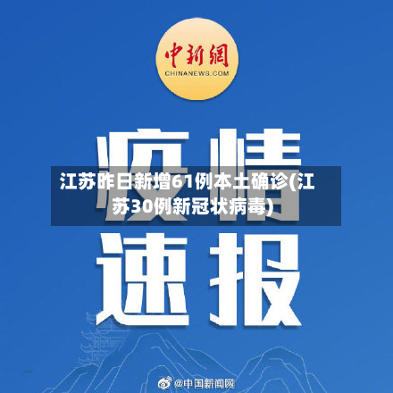 江苏昨日新增61例本土确诊(江苏30例新冠状病毒)-第2张图片