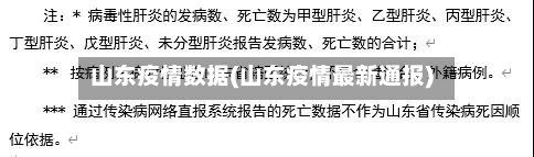 山东疫情数据(山东疫情最新通报)-第2张图片