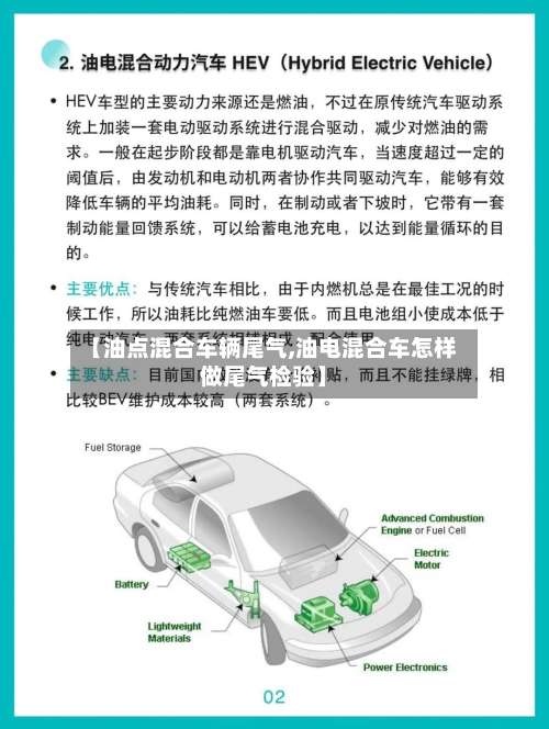 【油点混合车辆尾气,油电混合车怎样做尾气检验】