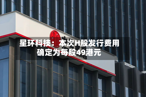 星环科技：本次H股发行费用确定为每股49港元