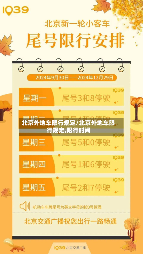 北京外地车限行规定/北京外地车限行规定,限行时间-第2张图片
