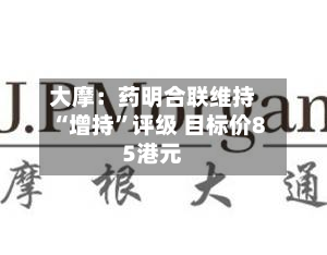大摩：药明合联维持“增持”评级 目标价85港元-第1张图片
