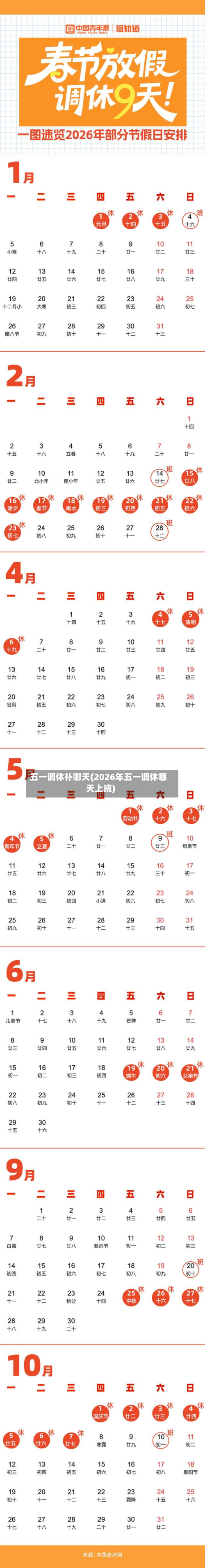 五一调休补哪天(2026年五一调休哪天上班)-第2张图片