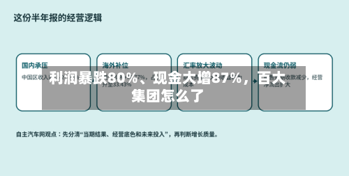 利润暴跌80%、现金大增87%，百大集团怎么了-第3张图片