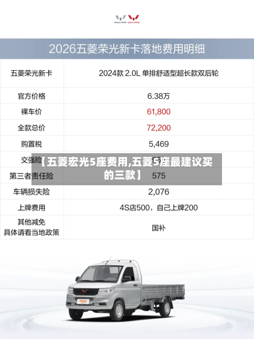 【五菱宏光5座费用,五菱5座最建议买的三款】-第3张图片