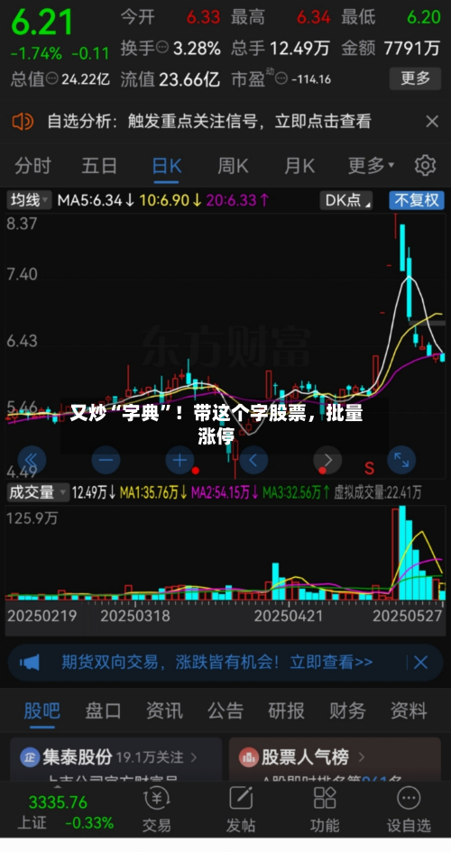 又炒“字典”！带这个字股票，批量涨停