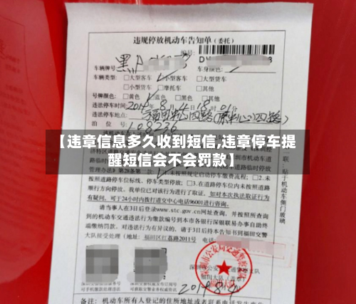 【违章信息多久收到短信,违章停车提醒短信会不会罚款】