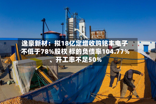 逸豪新材：拟18亿定增收购铭丰电子不低于78%股权 标的负债率104.77%、开工率不足50%-第2张图片