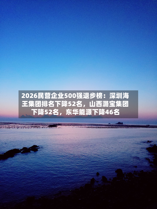 2026民营企业500强退步榜：深圳海王集团排名下降52名	，山西潞宝集团下降52名，东华能源下降46名-第2张图片