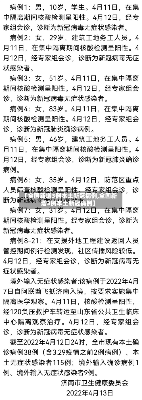 【全国新增3例本土新冠病例,全国新增3例本土新冠病例】-第3张图片