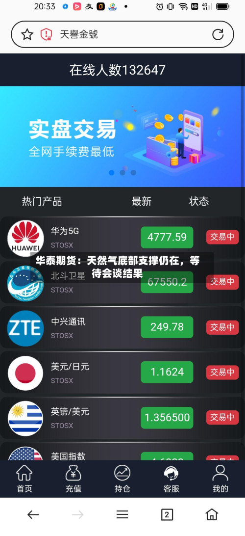华泰期货：天然气底部支撑仍在	，等待会谈结果-第1张图片