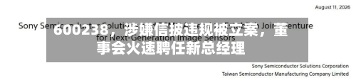 600238	，涉嫌信披违规被立案，董事会火速聘任新总经理-第3张图片