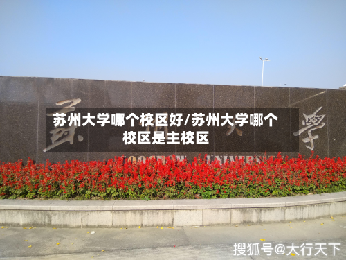 苏州大学哪个校区好/苏州大学哪个校区是主校区-第2张图片