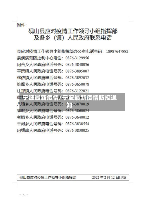 宁波最新疫情/宁波最新疫情防控通知-第2张图片