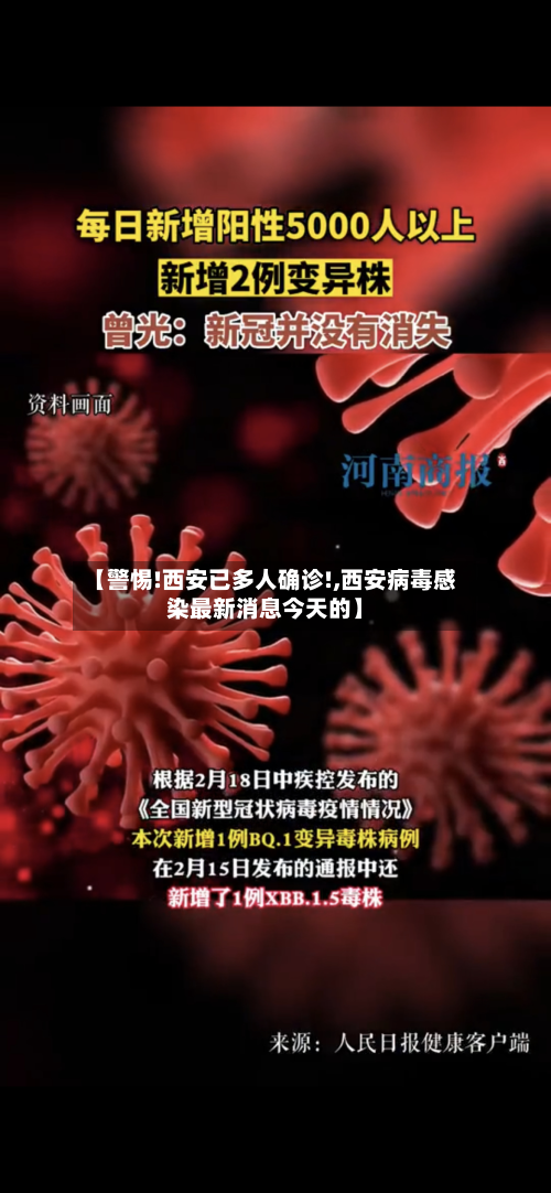 【警惕!西安已多人确诊!,西安病毒感染最新消息今天的】