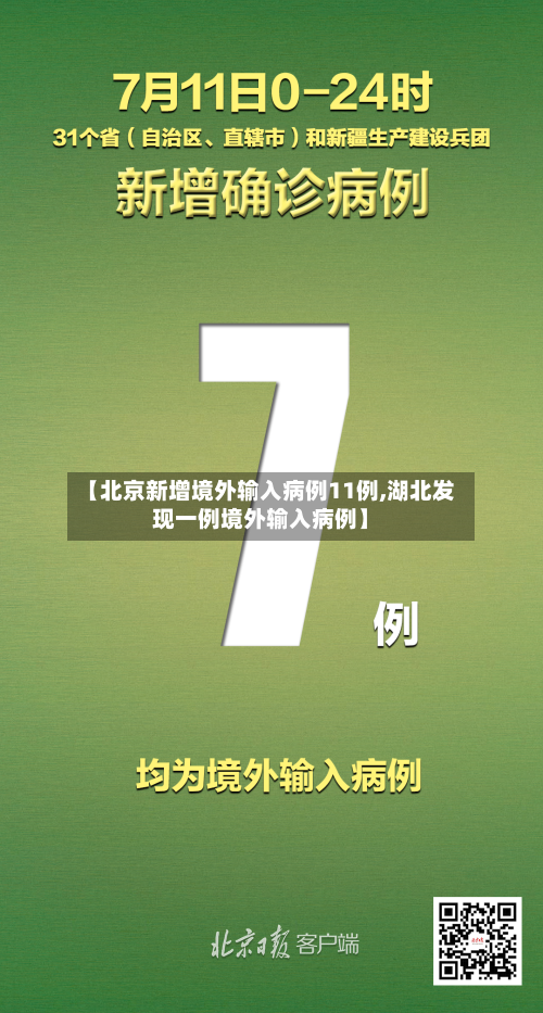【北京新增境外输入病例11例,湖北发现一例境外输入病例】-第3张图片