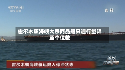 霍尔木兹海峡大宗商品船只通行量降至个位数