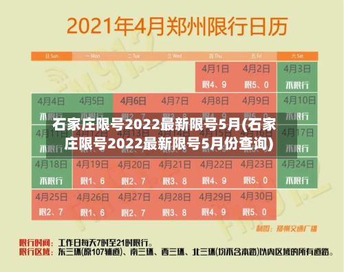石家庄限号2022最新限号5月(石家庄限号2022最新限号5月份查询)